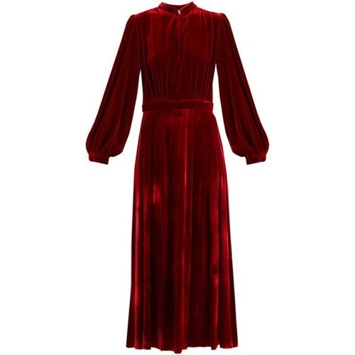 Rosso natalizio velluto - rosso,