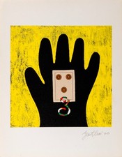 FRANCO GENTILINI Litografia Originale "Numero 3" Bolaffi Arte Firmata Catalogo