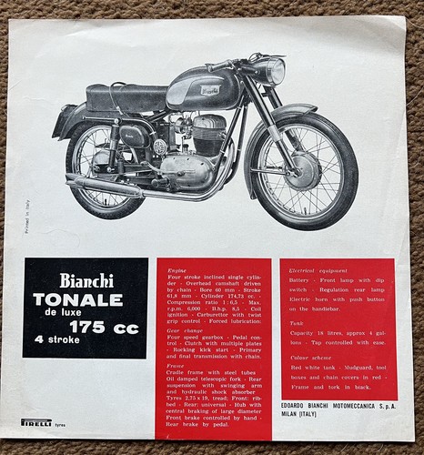 Bianchi tonale brochure moto - brochure,