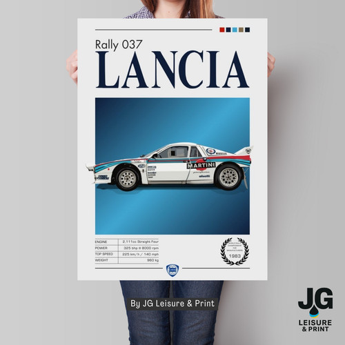 Lancia 037 martini poster - 037,