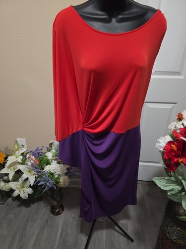 Abito donna rosso viola - abito, e