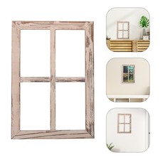  2 Pcs Finte Finestre Legno