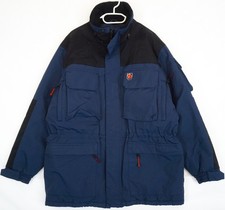 Giacca parka vintage Fjallraven Polar Down blu navy da uomo taglia L