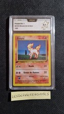 Carte Pokémon "Ponyta ED1 60/102" - Gradée PCA 9,5