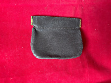 Portamonete a molla in pelle , Unisex, colore marrone scuro, nuovo