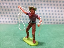 COWBOY  Trapper con Lazo  Old Wilde West    70 mm.  -  Elastolin 