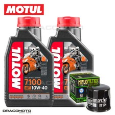 Yamaha YZF-R3 2017- Tagliando Olio Motul 7100 4T 10W-40 2 litri filtro
