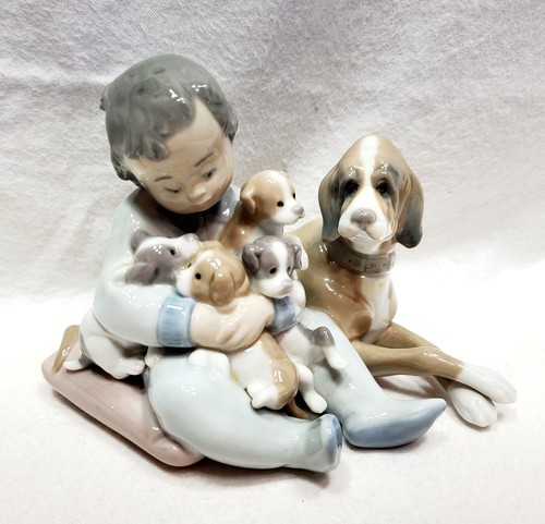 Statuina porcellana blu lladro - statuina,