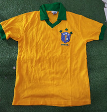 Brasil football Shirt campea brazil Maglia Trikot Maillot Vintage 80 Jersey