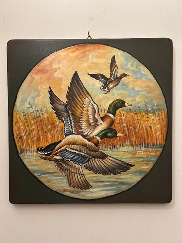 Dipinto olio tavola 37x37 - dipinto,