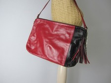 Borsa a mano Nicoli rossa nera