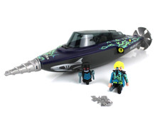 Playmobil SOTTOMARINO D'ASSALTO del Team SHARK Usato NAVE SUBACQUEA 2019 Figure