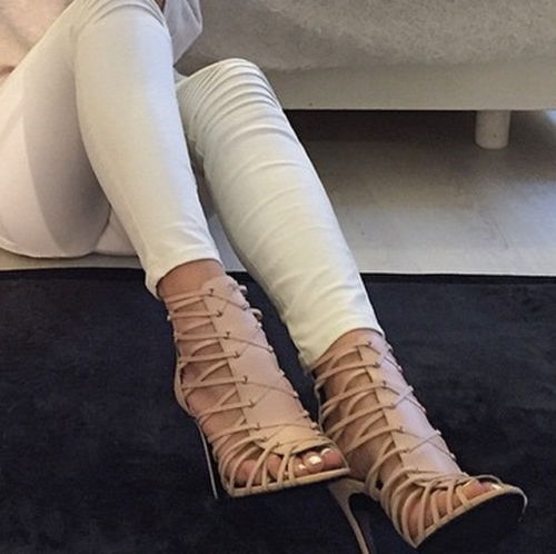 Sandali scarpe zara nude rosa - sandali,