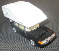 meraviglioso modellino auto pressofuso SAAB 900S TOPPOLA CAMPING 1989 - nero - 1/43