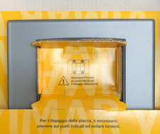 VIMAR EIKON PLACCA CLASSIC CRISTALLO 20653.82 3M CENERE MIRROR