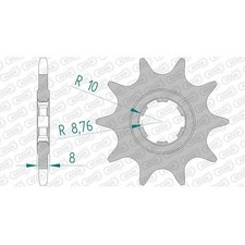 Pignone in acciaio per Sherco