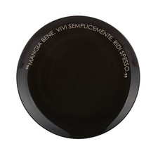 KASANOVA Piatto piano nero con