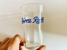 ? Raro bicchiere Birra RAFFO con scritte in corsivo Blu Originale anni 50 60
