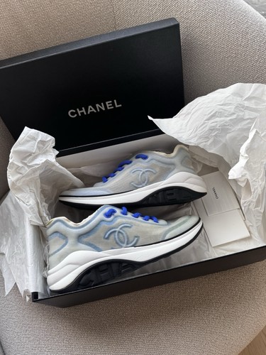 Chanel white blue - white, mesh