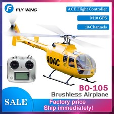 FLY WING BO-105 elicottero radiocomandato 4 lame 10CH GPS hovering aereo di ritorno con un clic