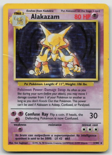Alakazam 102 set base - 1/102,
