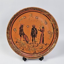 PIATTO DA COLLEZIONE per Parete Grecia in Terracotta Figure Ellenistiche del 900