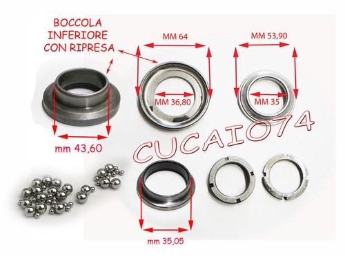 Calotte sterzo vespa 125 vbn - vespa,
