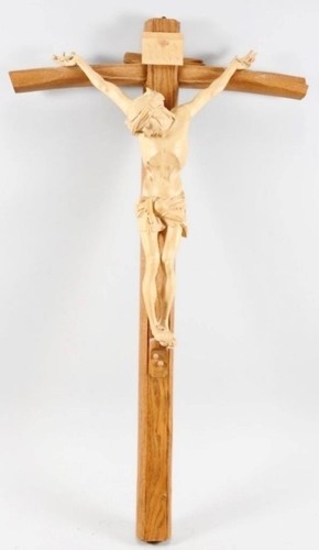 Grande crocifisso legno - crocifisso,