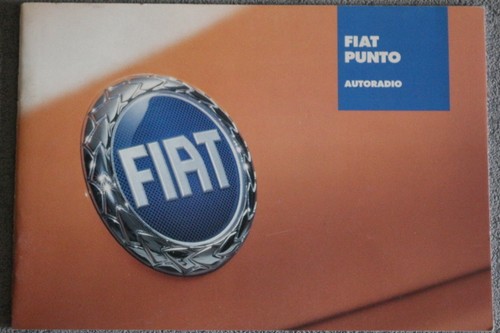 Fiat punto manuale autoradio - fiat,