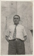 B1 - Foto Photo Fotografia Anni 60 - Uomo Camicia e Cravatta