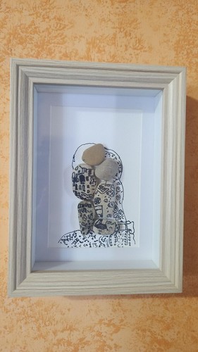 Quadro fatto mano con - quadro, sassi