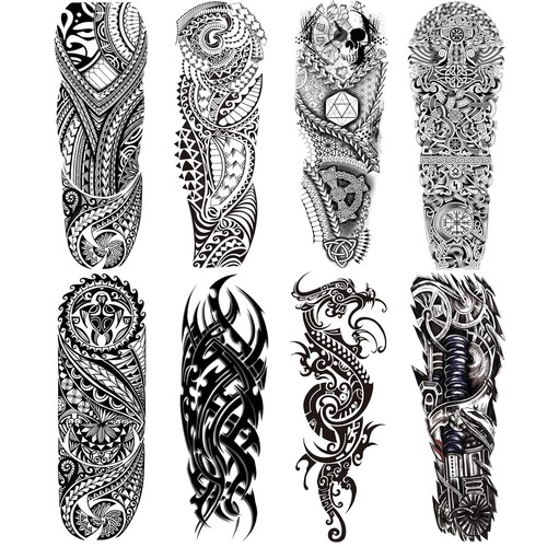 Totem manica tatuaggi finti - tatuaggi,