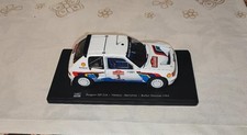 MODELLINO AUTO-DIE CAST-PEUGEOT 205 T16  VATANEN RALLYE SANREMO 1984 -SCALA 1/24