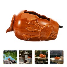  Fontana in ceramica con laghetto per pesci, cascata decorativa, distributore