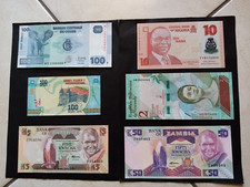 LOTTO 6 BANCONOTE STRANIERE TUTTE F.D.S.