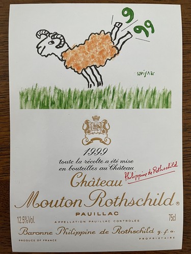 étiquette château mouton - Étiquette,