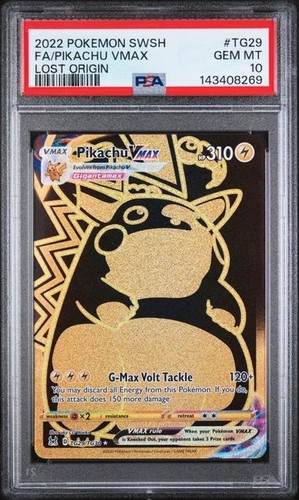 Psa pikachu vmax gold lost - 10,