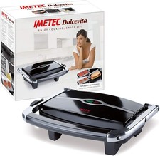 Imetec Tostiera Tostapane Piastra Grill Rigate e Antiaderente Dolcevita  GL5 100