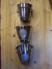 ❤️ 3 Secchielli portachiaggio in acciaio