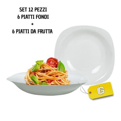 Set pezzi piatti opale - pezzi,