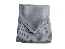 Ascot uomo in seta grigio a