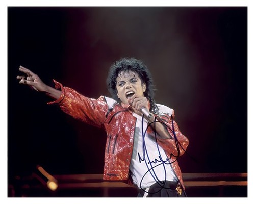 Michael jackson signed 8x10 - jackson,
