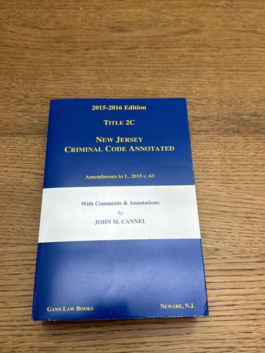 New jersey criminal code - criminal,