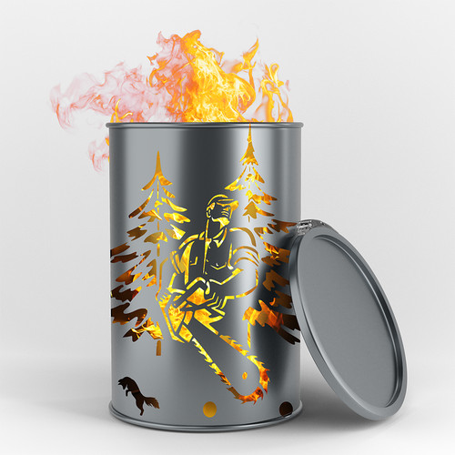 Bidone fuoco boscaiolo