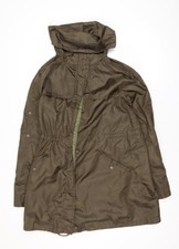 Cappotto parka donna verde con