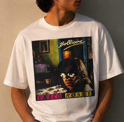 Shirt vasco rossi bollicine - vasco,