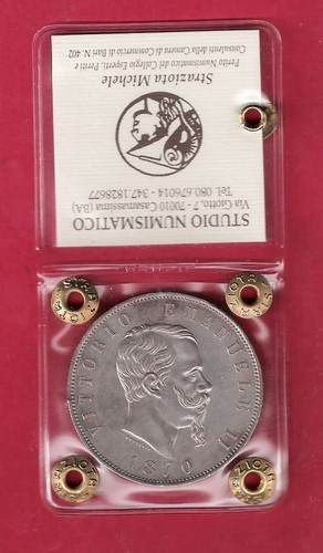Lire 1870 roma scudo - 5,