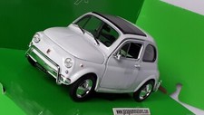 FIAT 500 NUOVA BLANCHE WELLY RED 22515W ECHELLE AU 1/24 EME MINIATURE COLLECTION