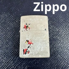 Zippo LUPIN THE 3RD Silver Oil Lighter usato piccoli graffi