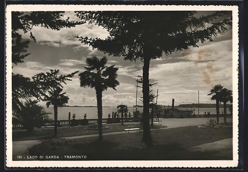 Lago garda tramonto - lago, di